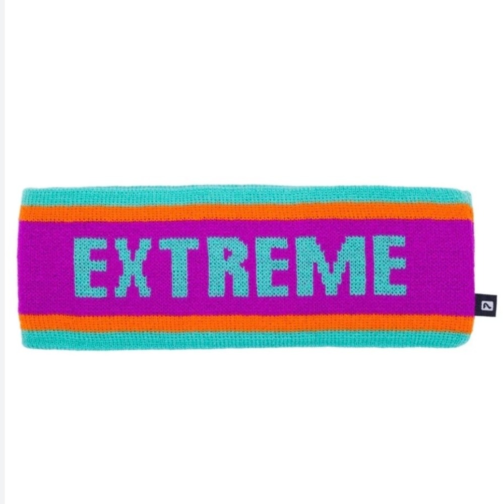 NWT Flylow Topless Headband Neon Ski Extreme Retro Vintage‎